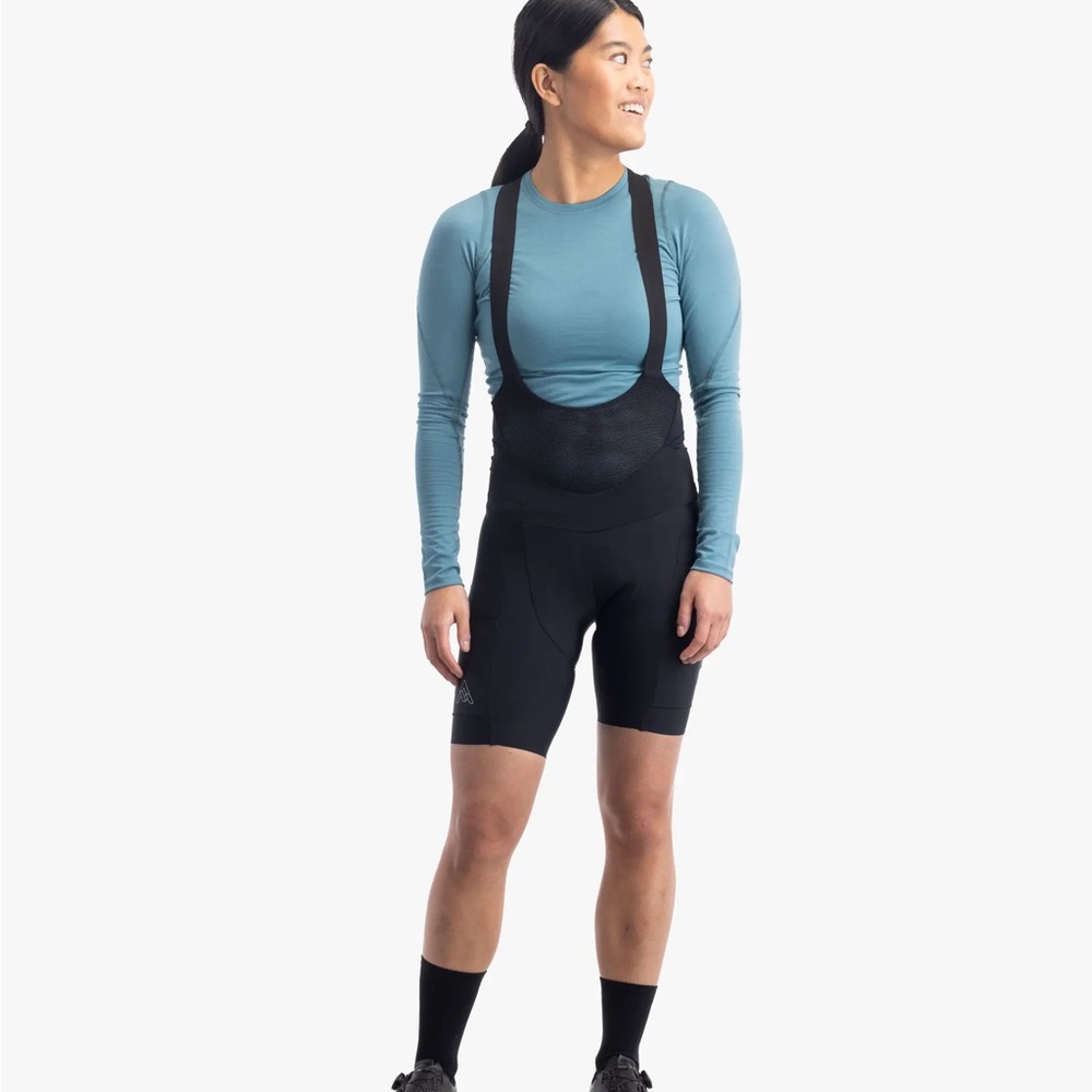 Women's Black Bike Bib Shorts - Performance Cycling Shorts